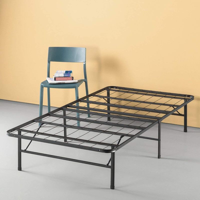Photo 1 of **MISSING HARDWARE, USED**
Zinus Callie 14 Inch Classic SmartBase Mattress Foundation / Platform Bed Frame / Box Spring Replacement / Quiet Noise-Free / Under-bed Storage, Twin

