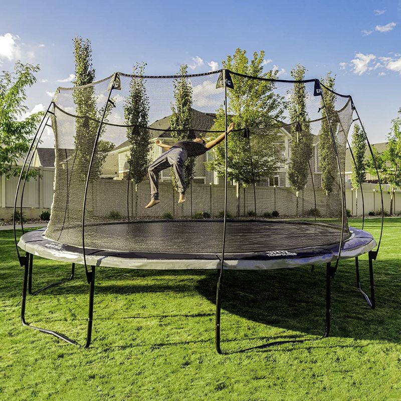 Photo 1 of **PREVIOUSLY USED, MISSING HARDWARE, MISSING COMPONENTS**
Skywalker Trampolines 16ft Round Epic Series Trampoline
