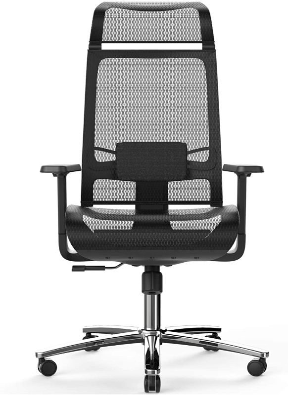 Photo 1 of **PREVIOUSLY OPENED , HARDWARE MISSING**
BILKOH Ergonomic Office Chair, High Back Desk Chair with Mesh Seat - Adjustable Lumbar Support Breathable Mesh Chair Wide Headrest& Reclining Task Chair Adjustable 3D Armrest & Height Computer Chairs
