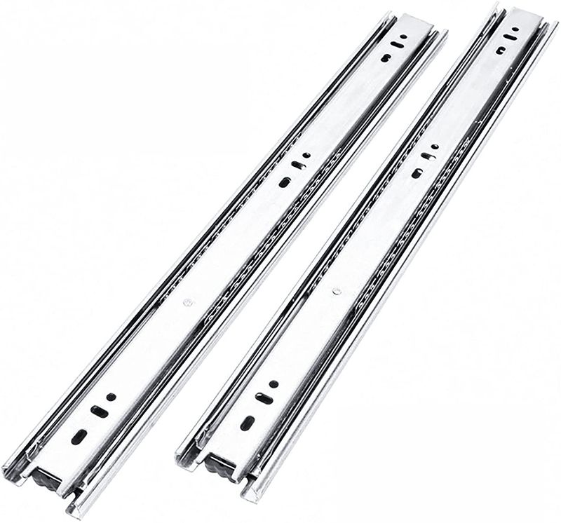 Photo 1 of   Steel Full Extension Ball Bearing Slide Mount Ultra Silent Drawer Slides 100LB Capacity Available in 51"
