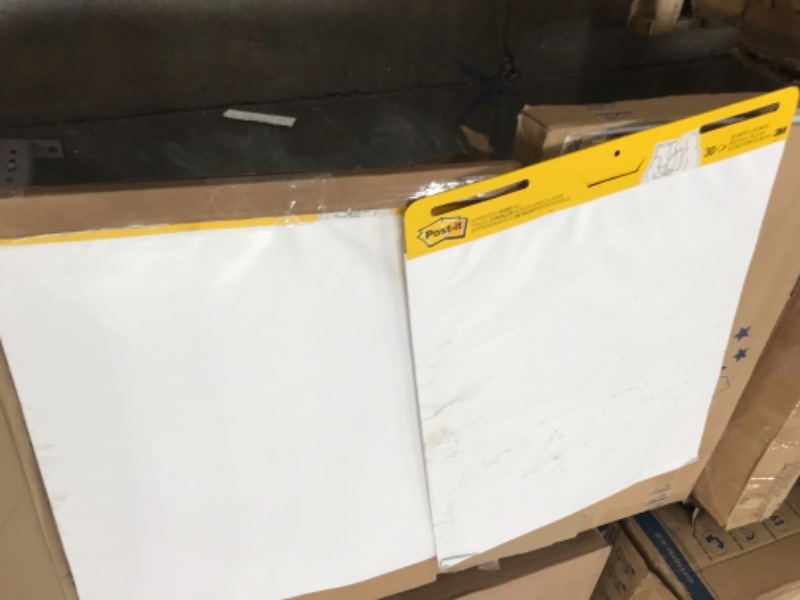 Photo 2 of **ONE PAD HAS MIMNOR STAINS**
Post-It 3M 25 in. x 30 in. Self-Stick Easel Pads, White (30-Sheet Pads/Carton)