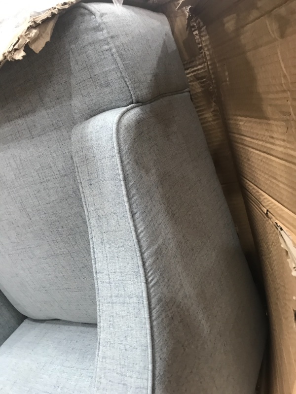 Photo 3 of **CHAIR IS MISSING LEGS** CHAIR ONLY**
HomePop Accent Chair, Gray
