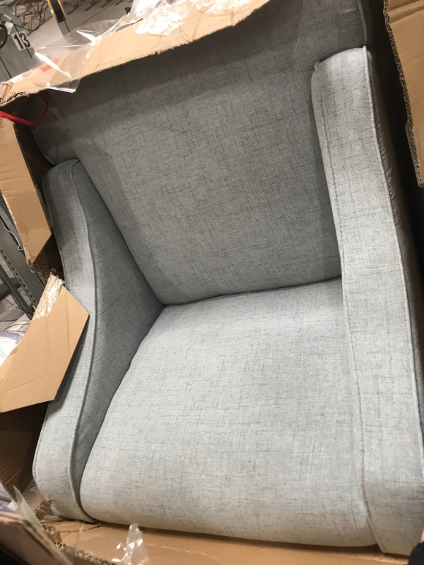 Photo 2 of **CHAIR IS MISSING LEGS** CHAIR ONLY**
HomePop Accent Chair, Gray
