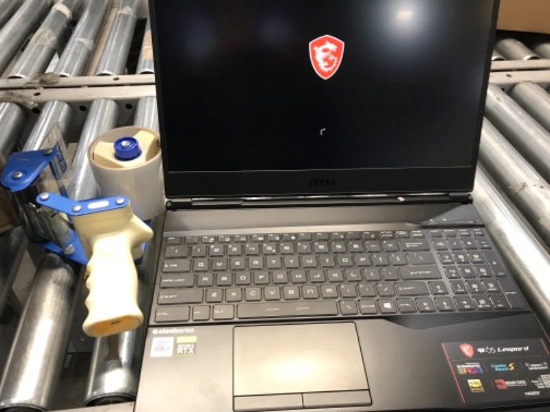 Photo 9 of **USED, NO PAMPHLETS, OR ORIGINAL PACKAGE** BOTTOM OF LAPTOP HAS 12 SCREWS  ATTACHED**
MSI GF65 Gaming Laptop: 15.6" 144Hz FHD 1080p, Intel Core i7-10750H 6 Core, NVIDIA GeForce RTX 3060, 16GB, 512GB NVMe SSD, WiFi 6, Red Keyboard, Win 10, Black (10UE-047