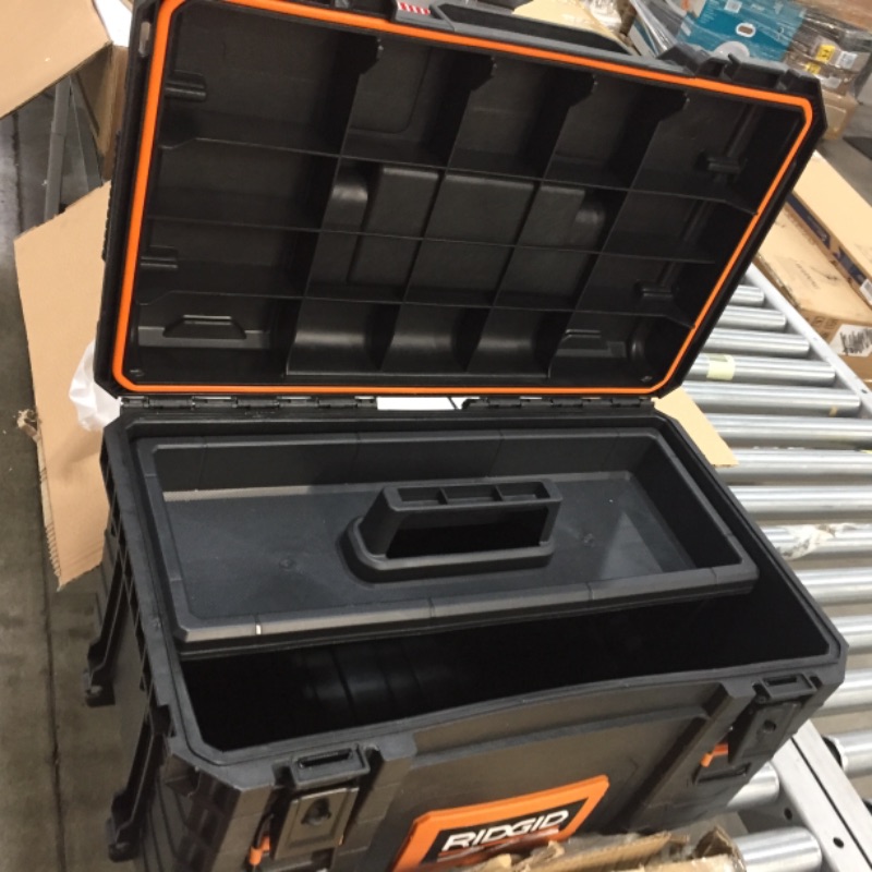 Photo 2 of 22 in. Pro Tool Box, Black
