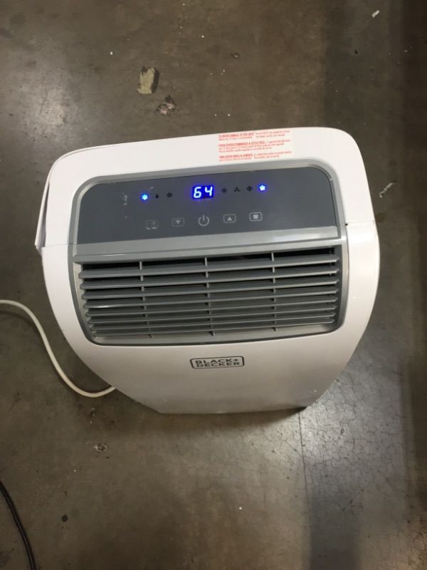 Photo 2 of BLACK+DECKER BPT05WTBA Portable Air Conditioner with Remote Control, 5,000 BTU SACC/CEC (8,500 BTU ASHRAE), Cools Up to 150 Square Feet, WhiteFollow Me Remote
