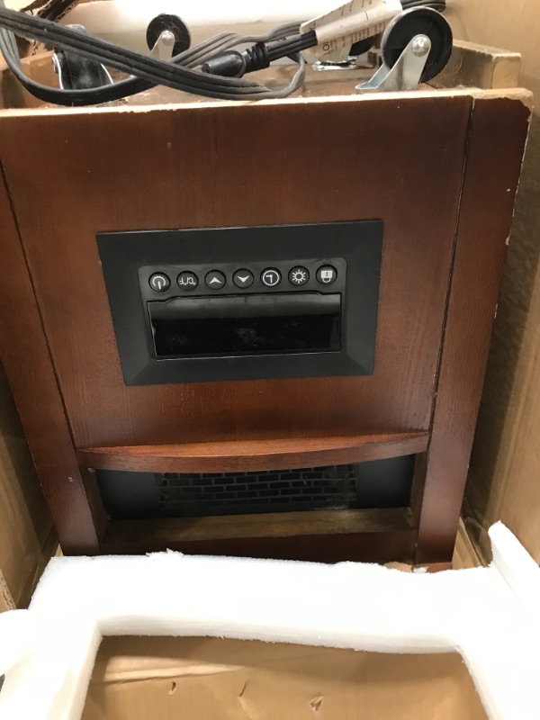 Photo 1 of Amazon Basics Portable Eco-Smart Space Heater - Wood
