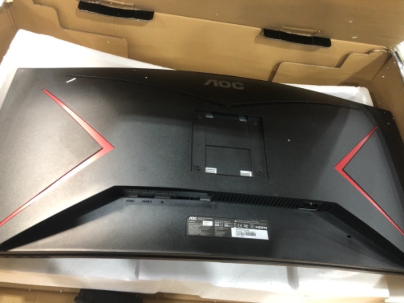 Photo 1 of AOC CQ34G2 Super Curved Frameless Gaming Monitor, UltraWide FHD 2560x1080, 1500R VA Panel, 1ms MPRT, 75Hz, FreeSync, Height Adjustable, 3-Yr Zero Dead...
