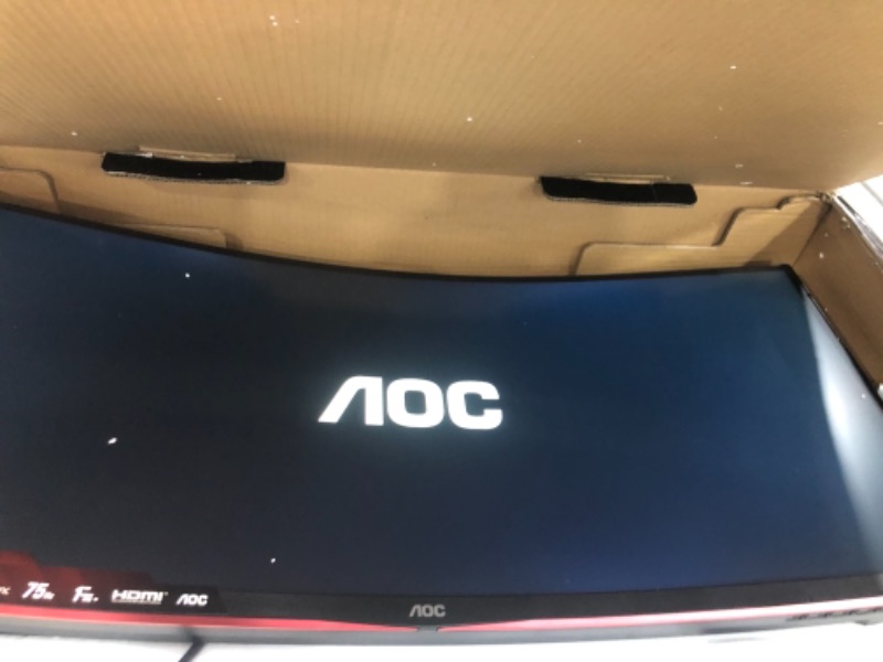 Photo 7 of AOC CQ34G2 Super Curved Frameless Gaming Monitor, UltraWide FHD 2560x1080, 1500R VA Panel, 1ms MPRT, 75Hz, FreeSync, Height Adjustable, 3-Yr Zero Dead...
