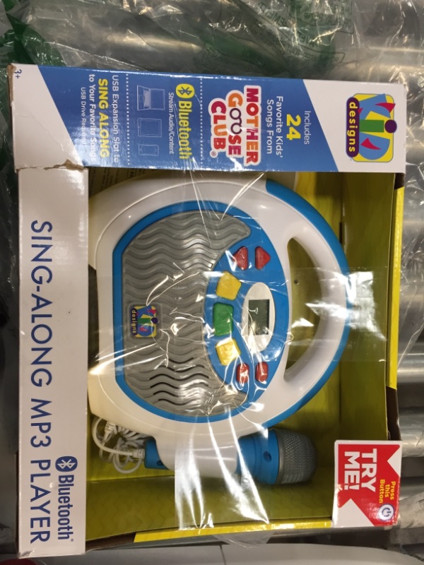 Photo 2 of eKids KIDdesigns Mother Goose Club Bluetooth Sing Along Portable MP3 Player Real Mic 24 Songs Storesup to 16 Hours of Music 1 GB Built in Memory USB Port
NOT BOSED!