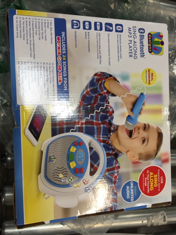 Photo 3 of eKids KIDdesigns Mother Goose Club Bluetooth Sing Along Portable MP3 Player Real Mic 24 Songs Storesup to 16 Hours of Music 1 GB Built in Memory USB Port
NOT BOSED!