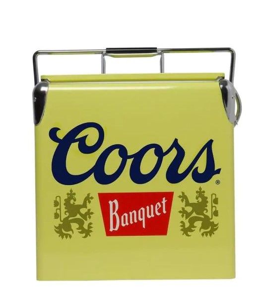 Photo 1 of 13 l Stainless Steel Coors Banquet Vintage Ice Chest Cooler
