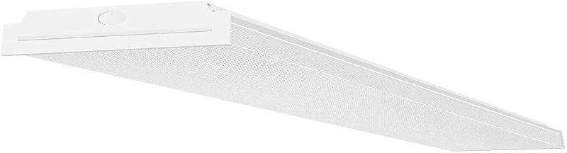 Photo 1 of AntLux 72W LED Wraparound Light 4FT LED Office Lights Ceiling, 8600 Lumens, 4000K Neutral White, 4 Foot Flush Mount Wrap Lighting Fixture for Garage Workshop, Fluorescent Light Replacement