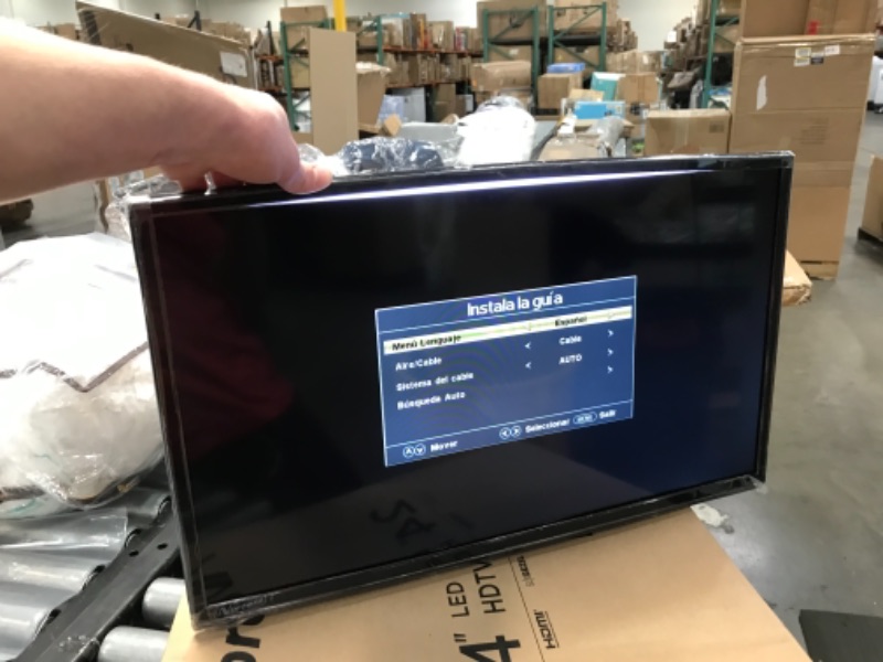 Photo 1 of Norcent 24 Inch 720P N24-HD1 LED HD Backlight Flat VGA USB HDMI Digital TV Tuner Cable Dual Channel Speaker Monitor Television **TESTED AND FUNCTIONS BUT MINOR SCREEN DAMAGE**
 