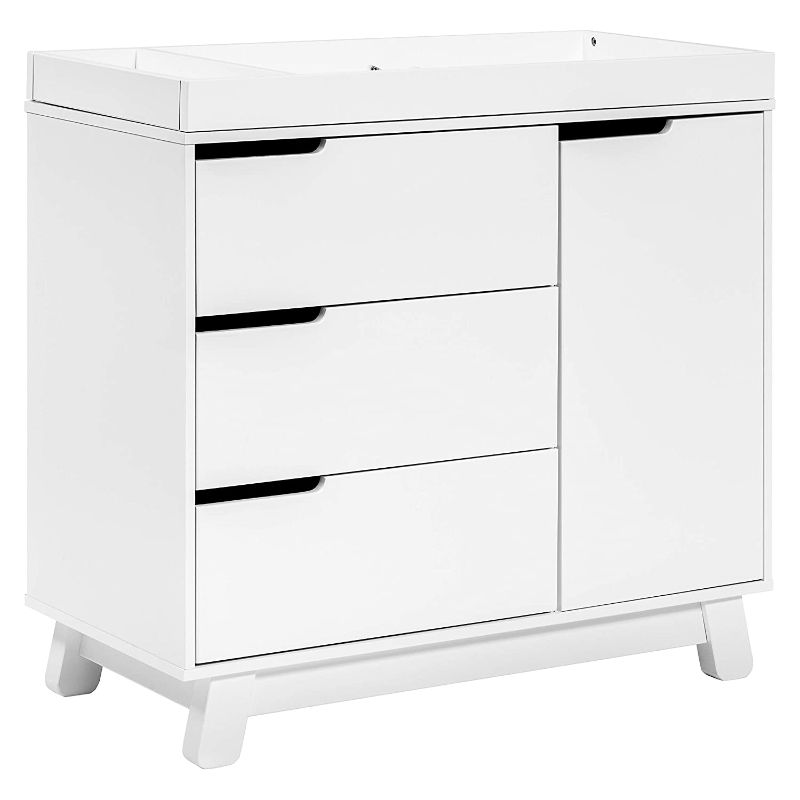 Photo 1 of Babyletto Hudson 3-Drawer Changer Dresser with Removable Changing Tray, White