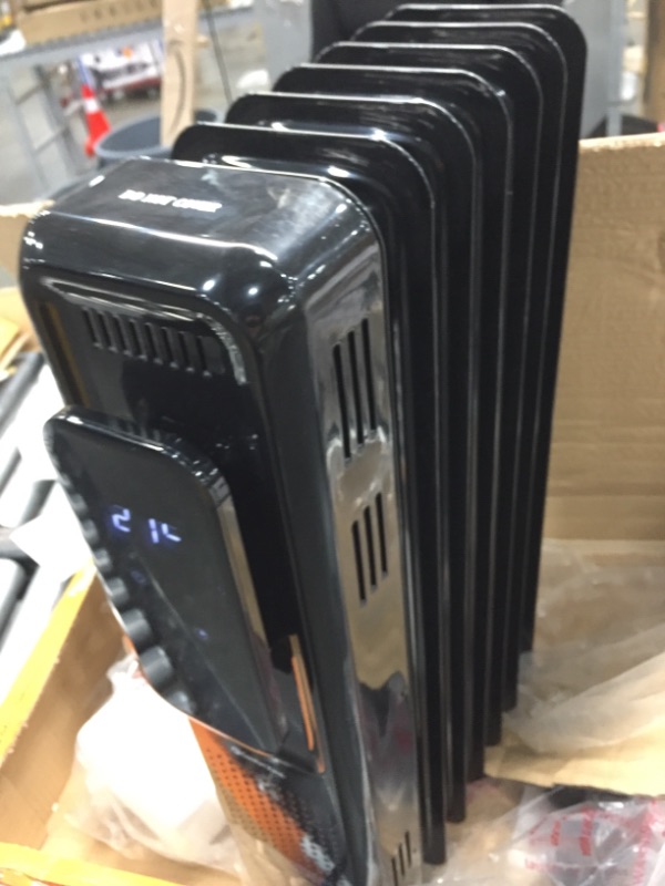 Photo 1 of 1500-Watt Electric Oil-Filled Space Heater with Digital Display
