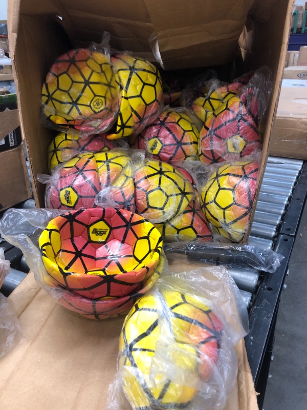 Photo 2 of (Pack of 50) Durable Soccer Balls Wholesale Bulk - Size 5 with Hand Pumps
