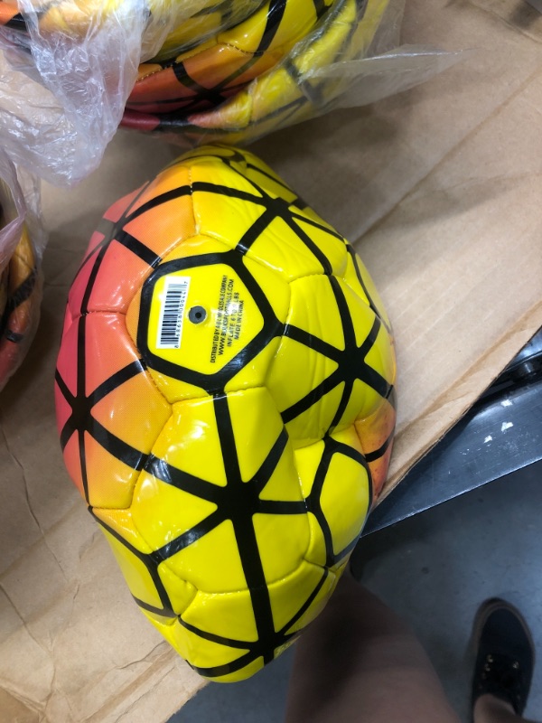 Photo 3 of (Pack of 50) Durable Soccer Balls Wholesale Bulk - Size 5 with Hand Pumps
