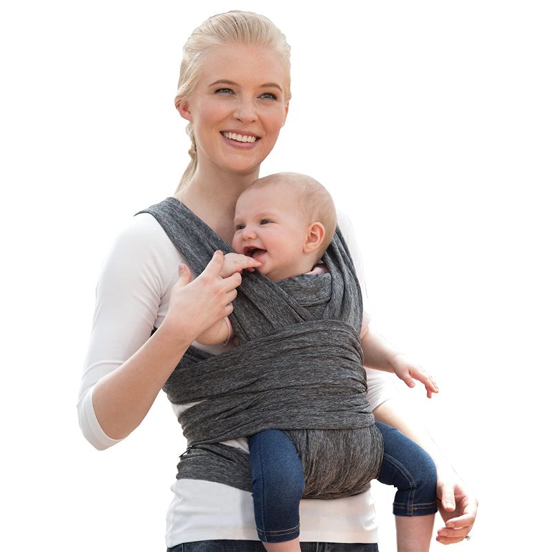 Photo 1 of 
Boppy Baby Carrier—ComfyFit | Heathered Gray with Waist Pocket | Hybrid Wrap | 3 Carrying Positions, 0m+ 8-35lbs | Soft Yoga-Inspired Fabric with Integrated...
Color:Heathered Gray