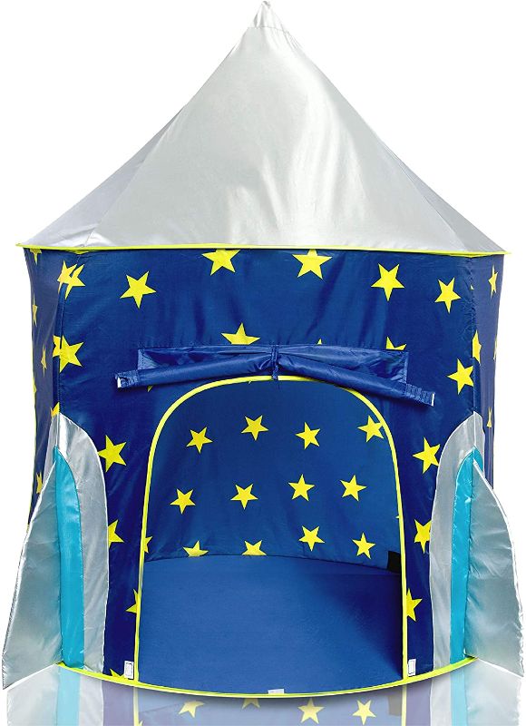 Photo 1 of 
USA Toyz Rocket Ship Pop Up Kids Tent - Spaceship Rocket Indoor Playhouse Tent for Boys and Girls with Included Space Projector Toy and Kids Tent Storage...
Style:Rocketship Tent