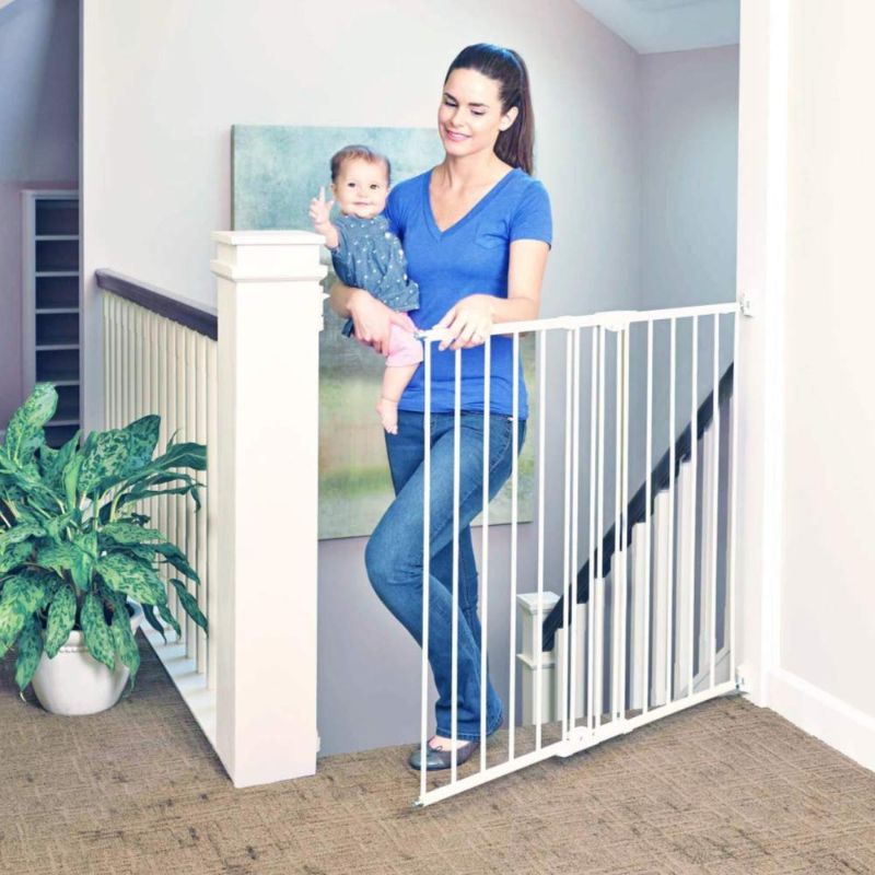 Photo 1 of 
Toddleroo by North States 47.85" wide Tall Easy Swing & Lock Gate: Ideal for standard stairways. Hardware mount. Fits openings 28.68" - 47...