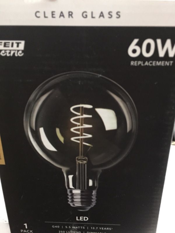 Photo 1 of Feit Electric 60-Watt Equivalent CLEAR