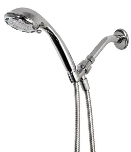 Photo 1 of 6-Spray 4 in. Wall Mount Handheld Shower Head in Chrome