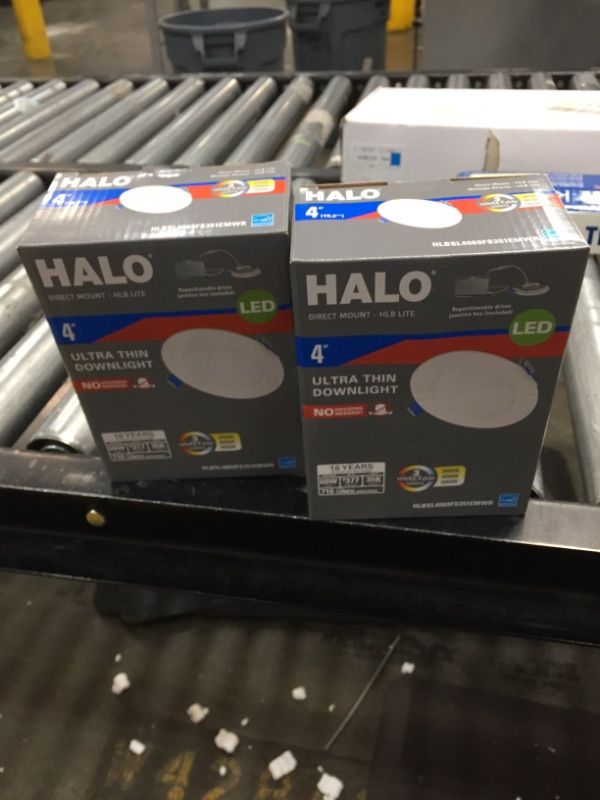 Photo 1 of HLBSL 4 in. Color Selectable New Construction or Remodel Canless Recessed Integrated LED Kit. 2 BOXES