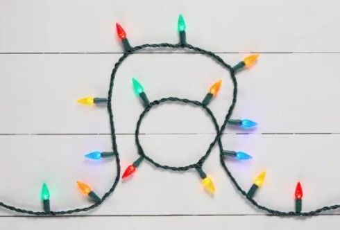 Photo 1 of 33ft. 100-Light LED C6 Super Bright Steady Lit Multi String Lights