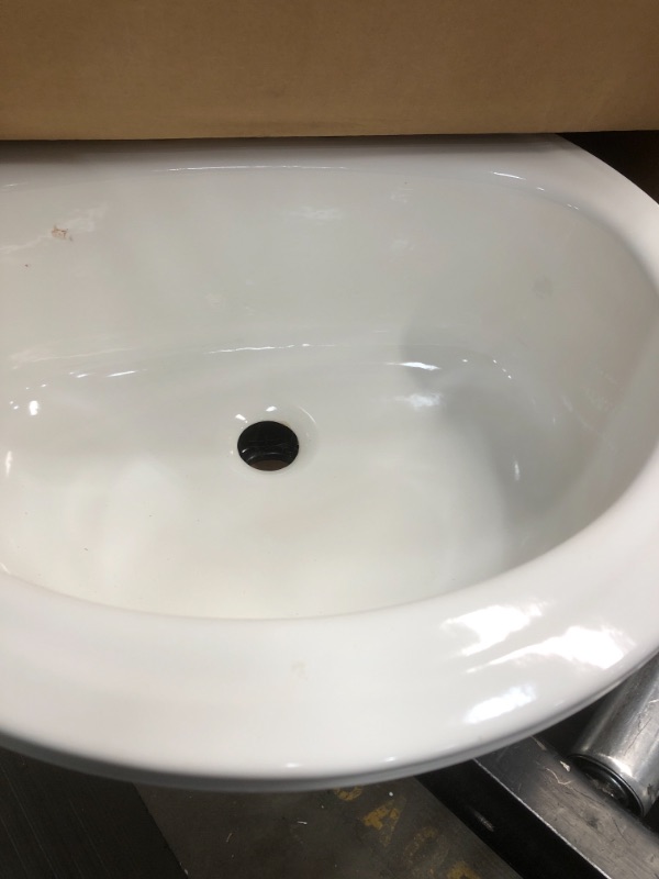 Photo 3 of Bootz Industries Laurel Round Drop-In Bathroom Sink in White