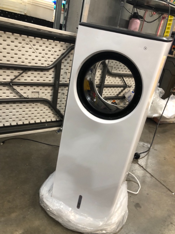 Photo 3 of ***USED, MISSING CONTROLLER**
COMFYHOME 2-in-1 Air Cooler, 32" Swamp Cooler w/ Cooling Function, Bladeless Design, 3 Wind Speeds, 4 Modes, 40°Oscillation, 8H Timer, Remote Control Evaporative Air Cooler for Home Office
