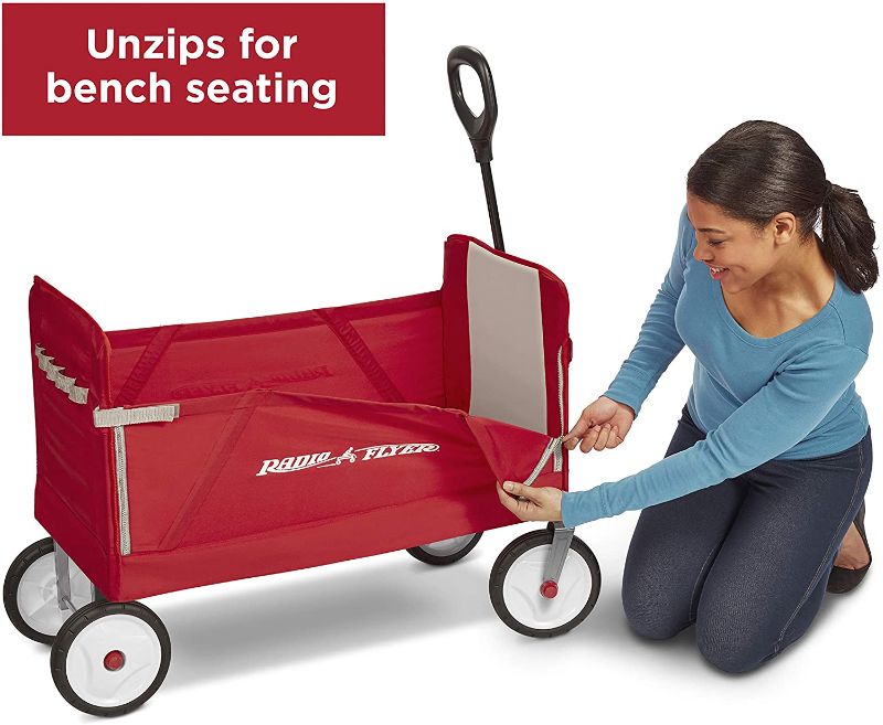 Photo 1 of ***USED***

Roll over image to zoom in
Radio Flyer Folding Wagon for kids and cargo , Red