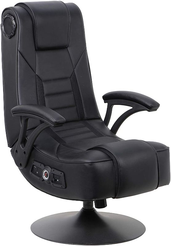 Photo 1 of ***USED, MISSING HARDWARE***ACTUAL CHAIR IS DIFFERENT FROM STOCK PHOTO
X Rocker Mammoth Pedestal 2.1 BT PC Office Gaming Chair, 32" x 26" x 40.9", Black
