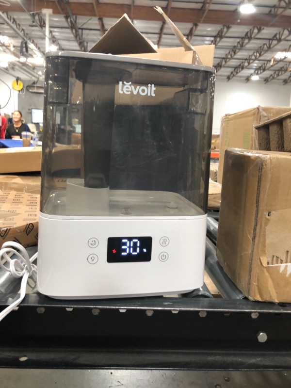 Photo 2 of **USED**
LEVOIT Humidifiers for Bedroom Large Room Home, 6L Top Fill Cool Mist Air Ultrasonic for Plants Indoor with Essential Oils Diffuser for Baby Kids, Smart Control with Humidistat, Quiet Easy Clean, Gray
