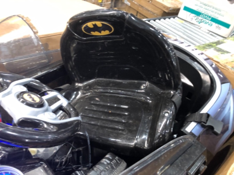 Photo 2 of **USED, MISSING HARDWARE**
Hauck E-Batmobile Electric Ride on 6V
