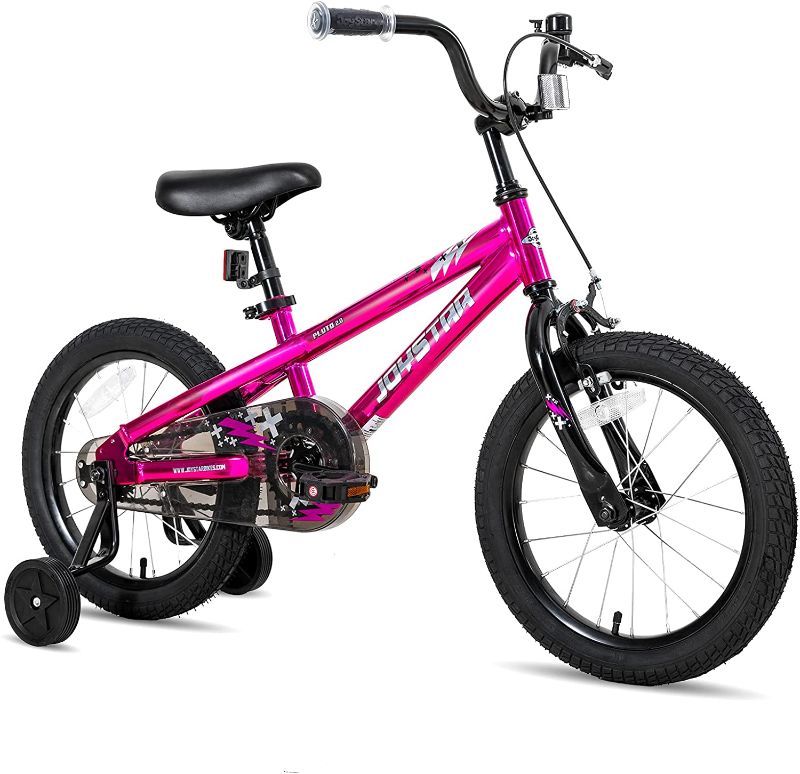 Photo 1 of **HARDWARE MISSING**
JOYSTAR Pluto Kids Bike with Training Wheels for 12 14 16 18 20 inch Bike, Kickstand for 18 20 inch BMX Freestyle Bicycle (Black Blue Red Green Orange Pink Golden)
