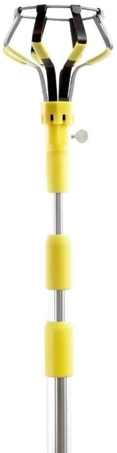 Photo 1 of **USED**
Designers Edge E3001 Light Changing Kit Foot Metal Telescopic Pole, Baskets, Suction Cup and Broken Bulb Changers, Versatile Use, 5 Accessories Included, 11 Feet Tall, 1 Count (Pack of 1), Yellow
