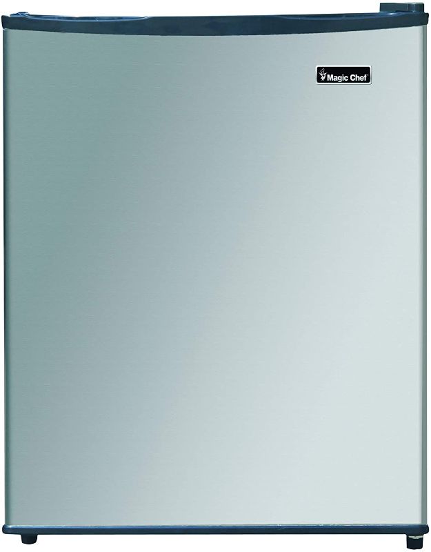 Photo 1 of **USED**
Magic Chef MCAR240SE2 Energy Star Stainless Steel Door 2.4 Cu. Ft. Mini All-Refrigerator, Silver
