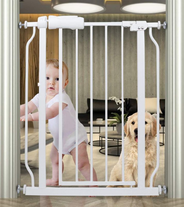 Photo 1 of **USED**
HOOEN Small Narrow Baby Gate for Stairs Doorways Hallways 24 Inch to 29 Inch Wide Pressure Mounted Baby Gate Walk Through Child Gates for Kids or Pets Indoor Safety Gates
