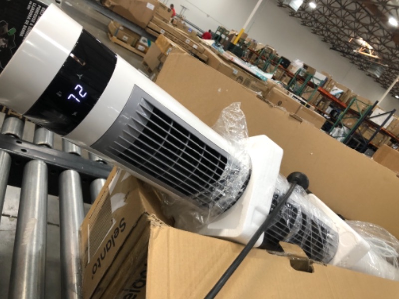 Photo 2 of **PREVIOUSLY USED, FAN MAKES LOUD NOISE WHEN TURNED ON**
Tower Fan for bedroom, 80° Oscillating Tower Cooling Fan with Remote, Up to 12H Timer, Large LED Display, 3 Modes and Speed Settings ,Quiet Bladeless Floor Fan Standing Fans for Home Office
