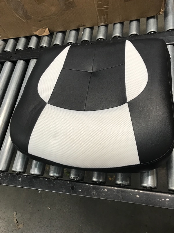 Photo 2 of black and white rolling computer desk chair , racing 