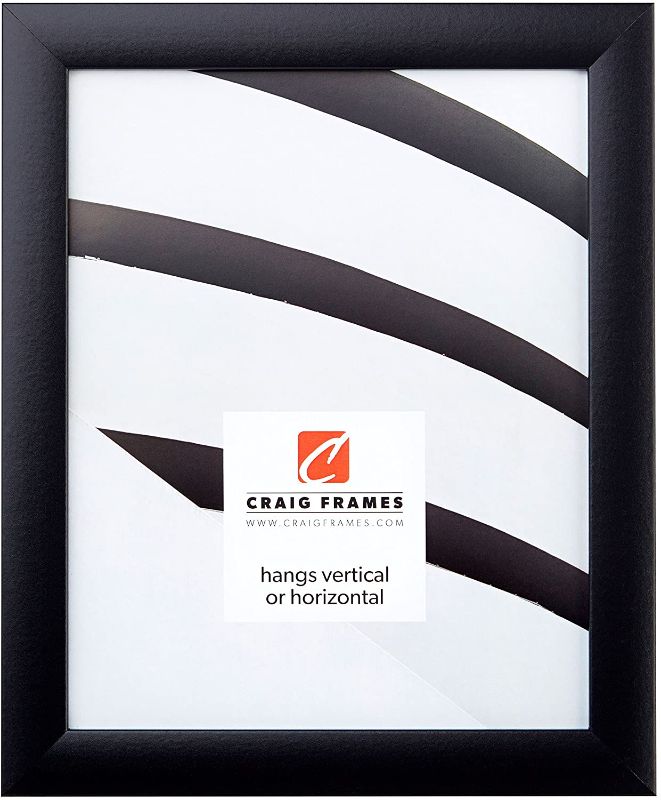 Photo 1 of Craig Frames 1WB3BK 14 by 18-Inch Picture Frame, Smooth Wrap Finish, 1-Inch Wide, Black