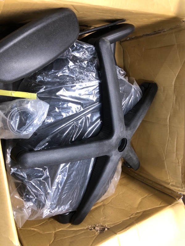 Photo 1 of Office Star Mid Back Multi Function Chair with Seat Slider, Ratchet Back Height Adjustment and Adjustable PU Padded Arms

//missing hardware
