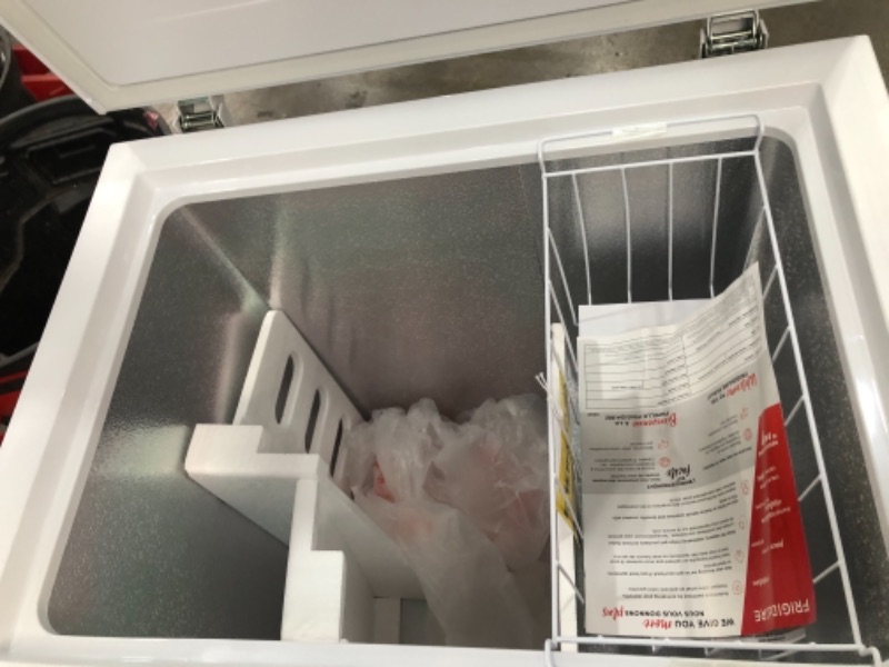 Photo 4 of Frigidaire 5.0 Cu. Ft. White Chest Freezer
