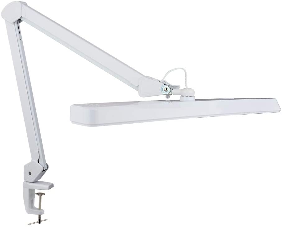 Photo 1 of (2021 Model) Neatfi XL 2,500 Lumens LED Task Lamp with Clamp, 30W Super Bright Desk Lamp, 162 Pcs SMD LED, 22 Inches Wide Lamp, Table Clamp LED Light, Eye-Caring LED Lamp (White)
