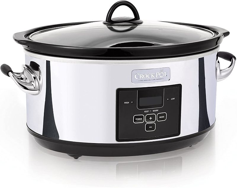 Photo 1 of 7 Quart Programmable Slow Cooker with Digital Countdown Timer|Polished Platinum
