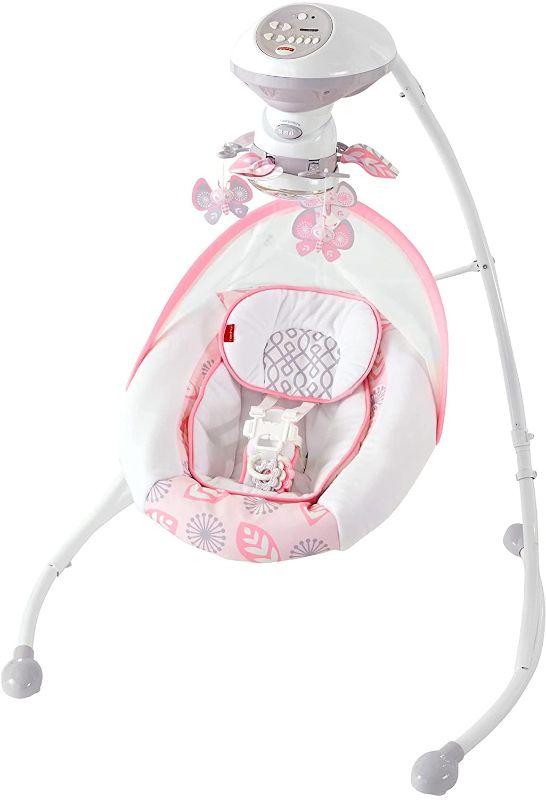 Photo 1 of Fisher-Price Deluxe Cradle 'n Swing- Surreal Serenity - Soothing Baby Swing With Two Swinging Motions, Super Soft Fabrics & a Built-In Mobile [Amazon Exclusive]
