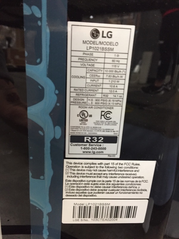 Photo 5 of LG Electronics 8,000 BTU Portable Air Conditioner
