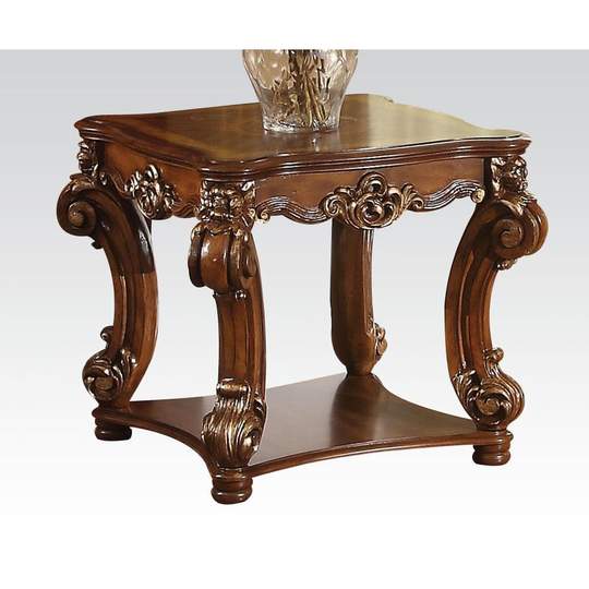 Photo 1 of ACME VENDOME SQUARE END TABLE IN CHERRY 82001
