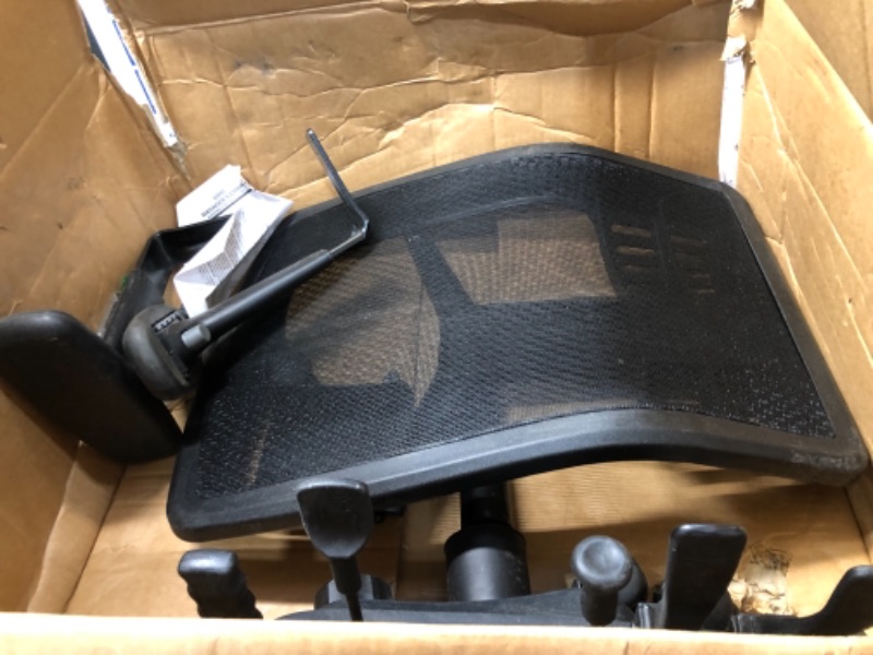 Photo 3 of Office Star ProGrid High Back Managers Chair with Adjustable Arms, Multi-Function and Seat Slider (Black)
